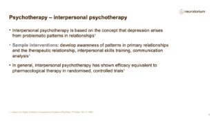 Major Depressive Disorder – Treatment Principles – slide 6